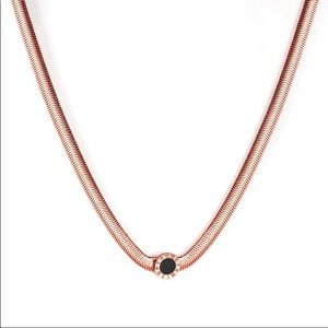 NWT rose gold pendent chain with charm